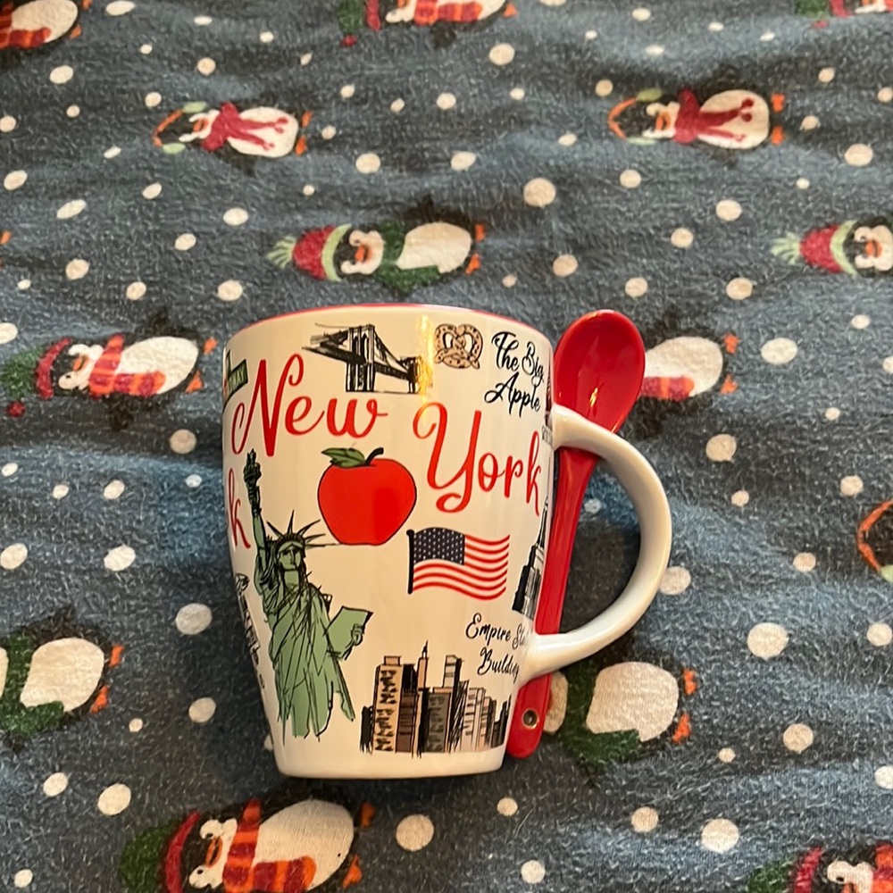 Mug and spoon